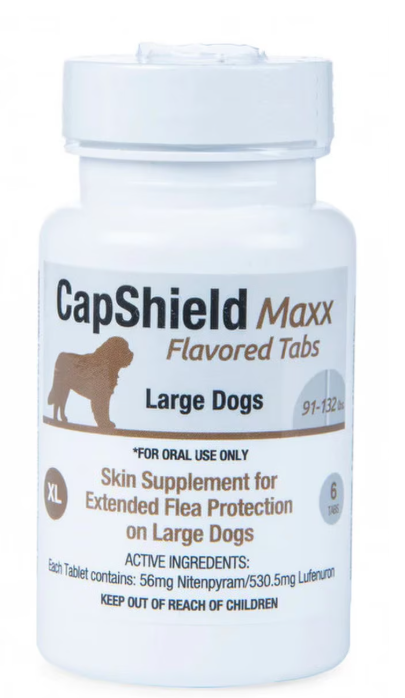 CapShield Maxx Flavored Tabs Supplement for Large Dogs 91-132-lb, 6-count
