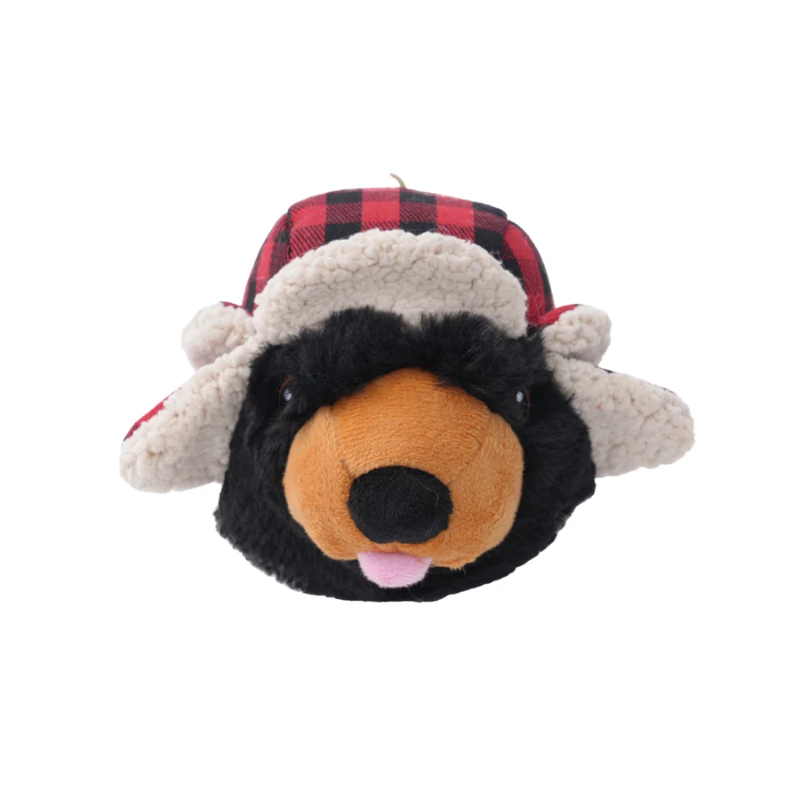 Tall Tails Bear 2-in-1 Character Head Fetch Dog Toy – 5 Inch